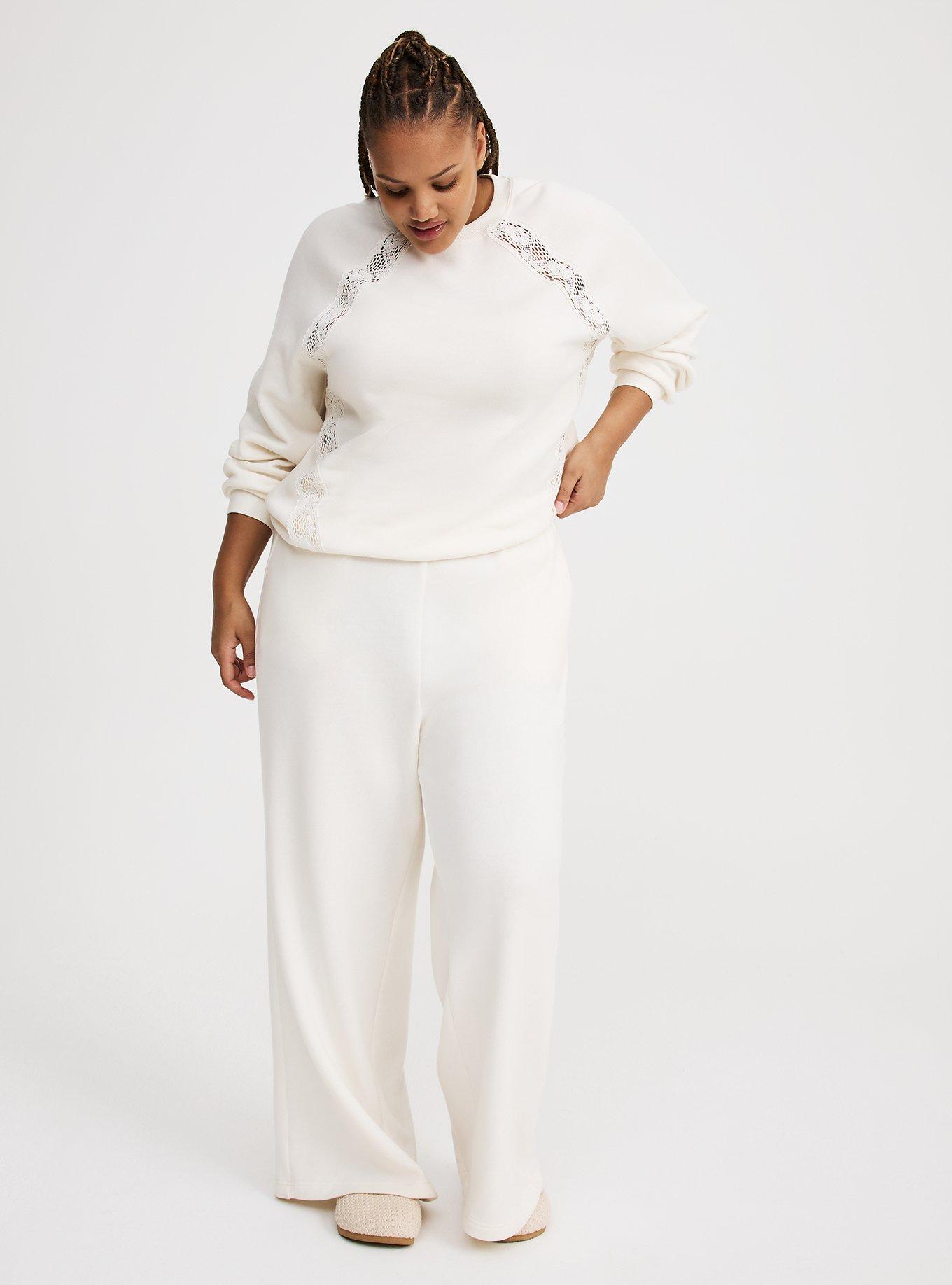 Plus Size - Lace Pullover Crew Sweatshirt - Torrid