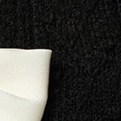 Vegan Cashmere Bow Shrug Sweater, DEEP BLACK, swatch
