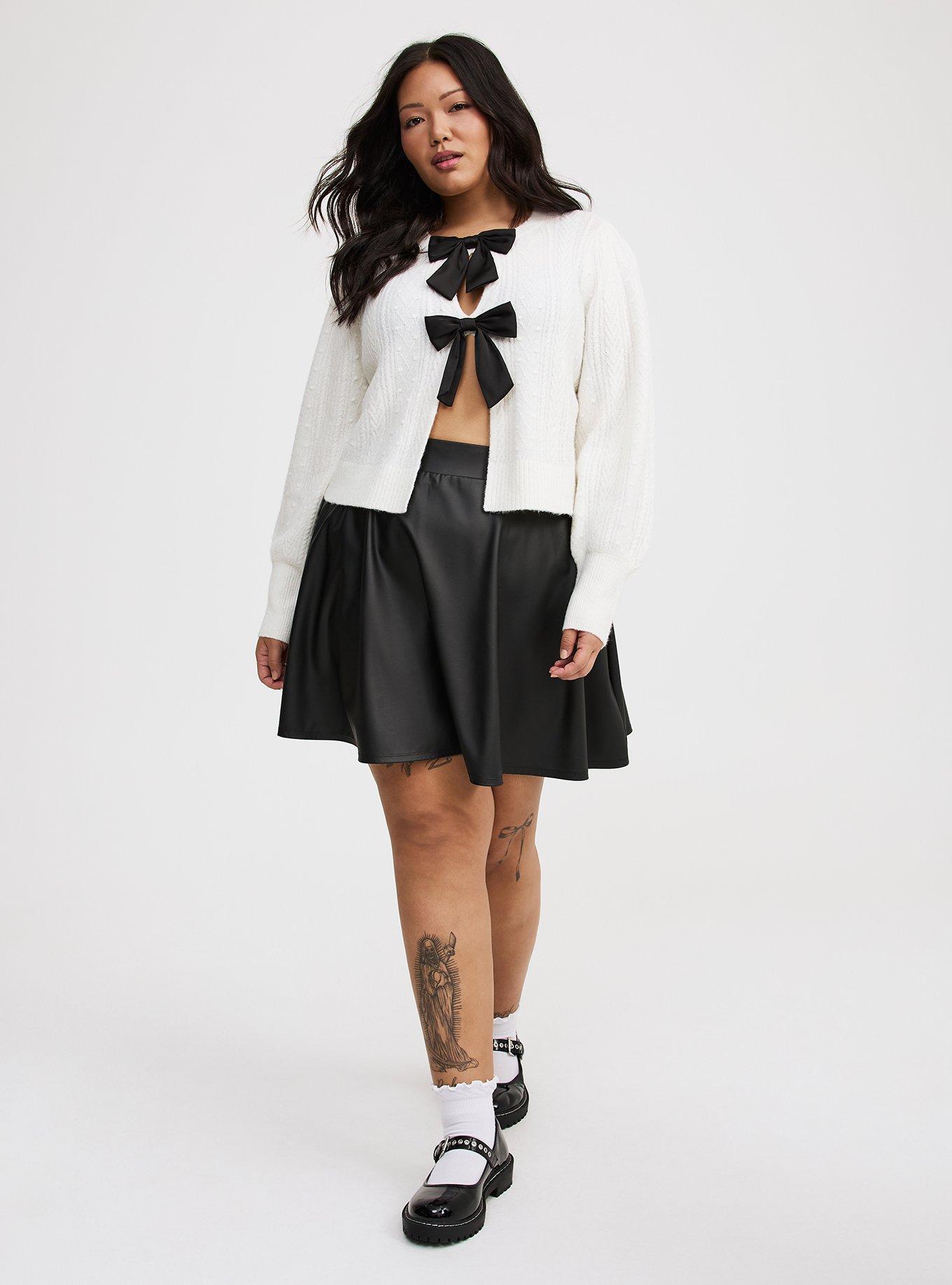 Vegan Cashmere Bow Shrug