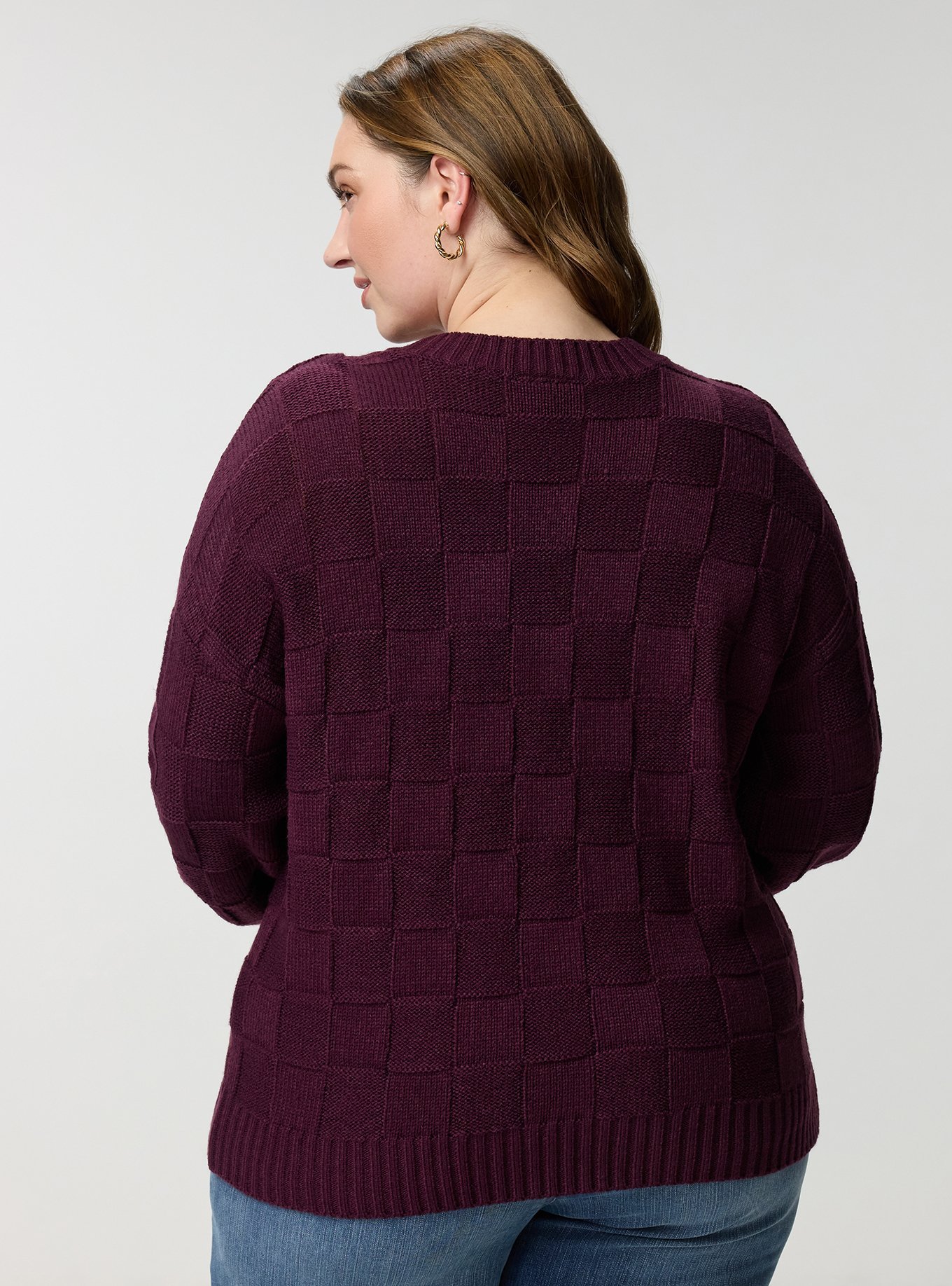 Crew Pullover Sweater, WINTER BLOOM, alternate
