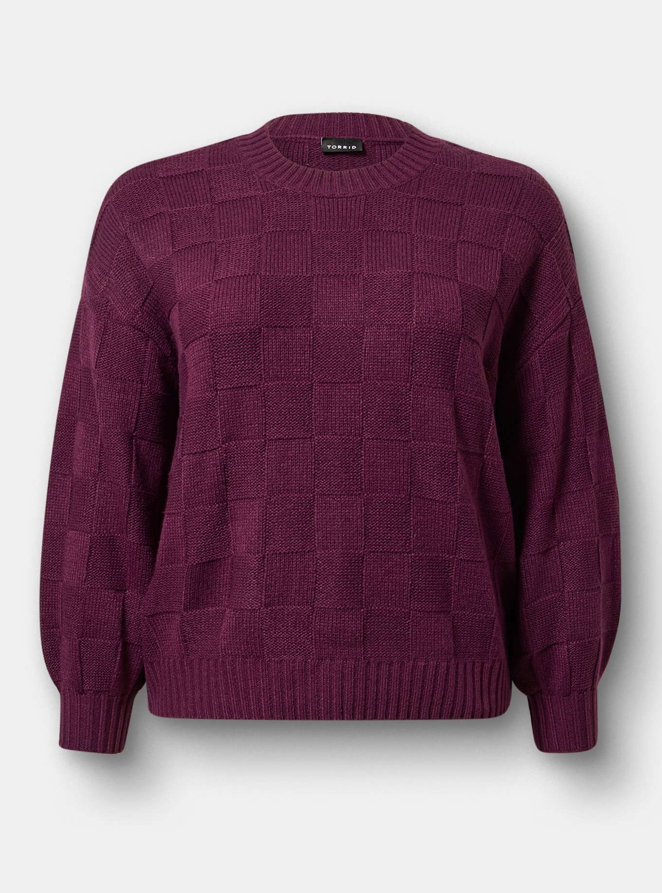 Crew Pullover Sweater, WINTER BLOOM, flat