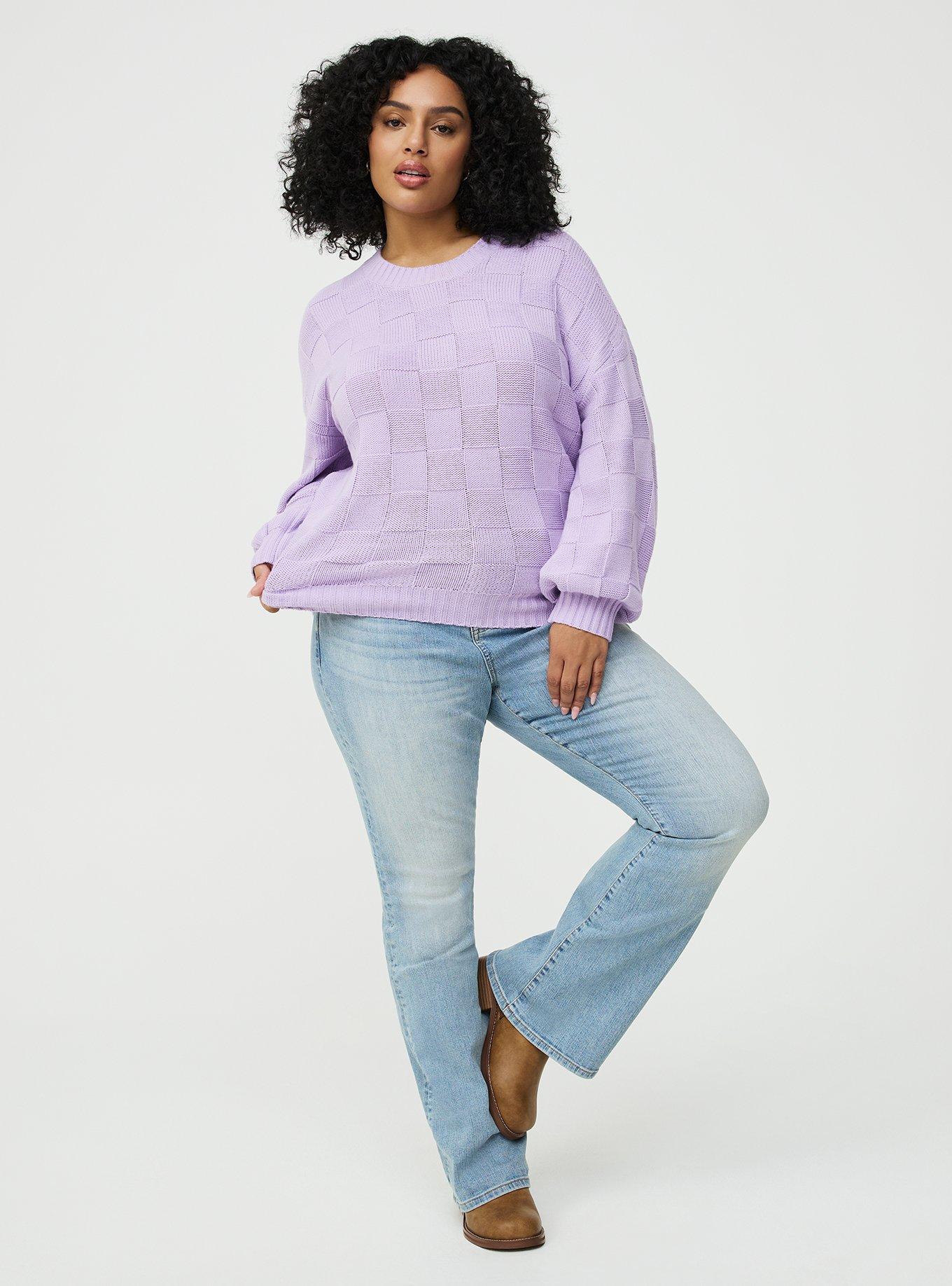 Crew Pullover Sweater, ENGLISH HYACINTH, alternate