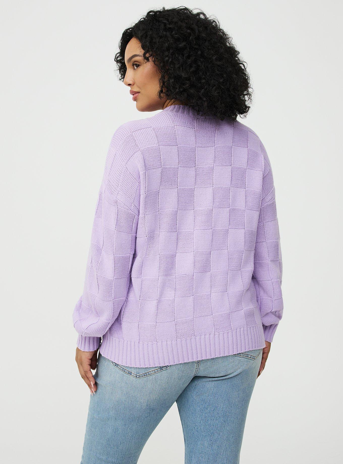 Crew Pullover Sweater, ENGLISH HYACINTH, alternate