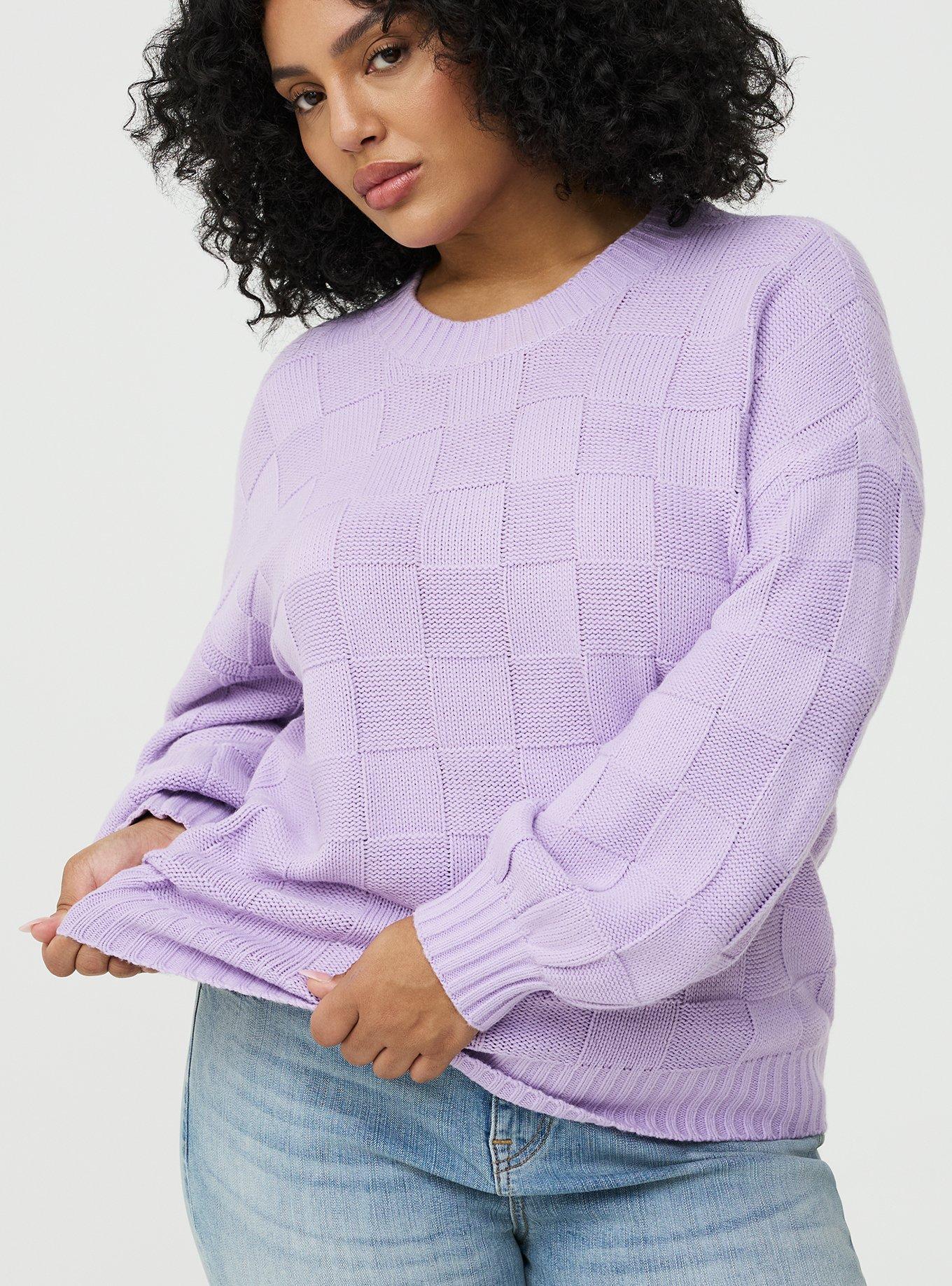 Crew Pullover Sweater, ENGLISH HYACINTH, alternate