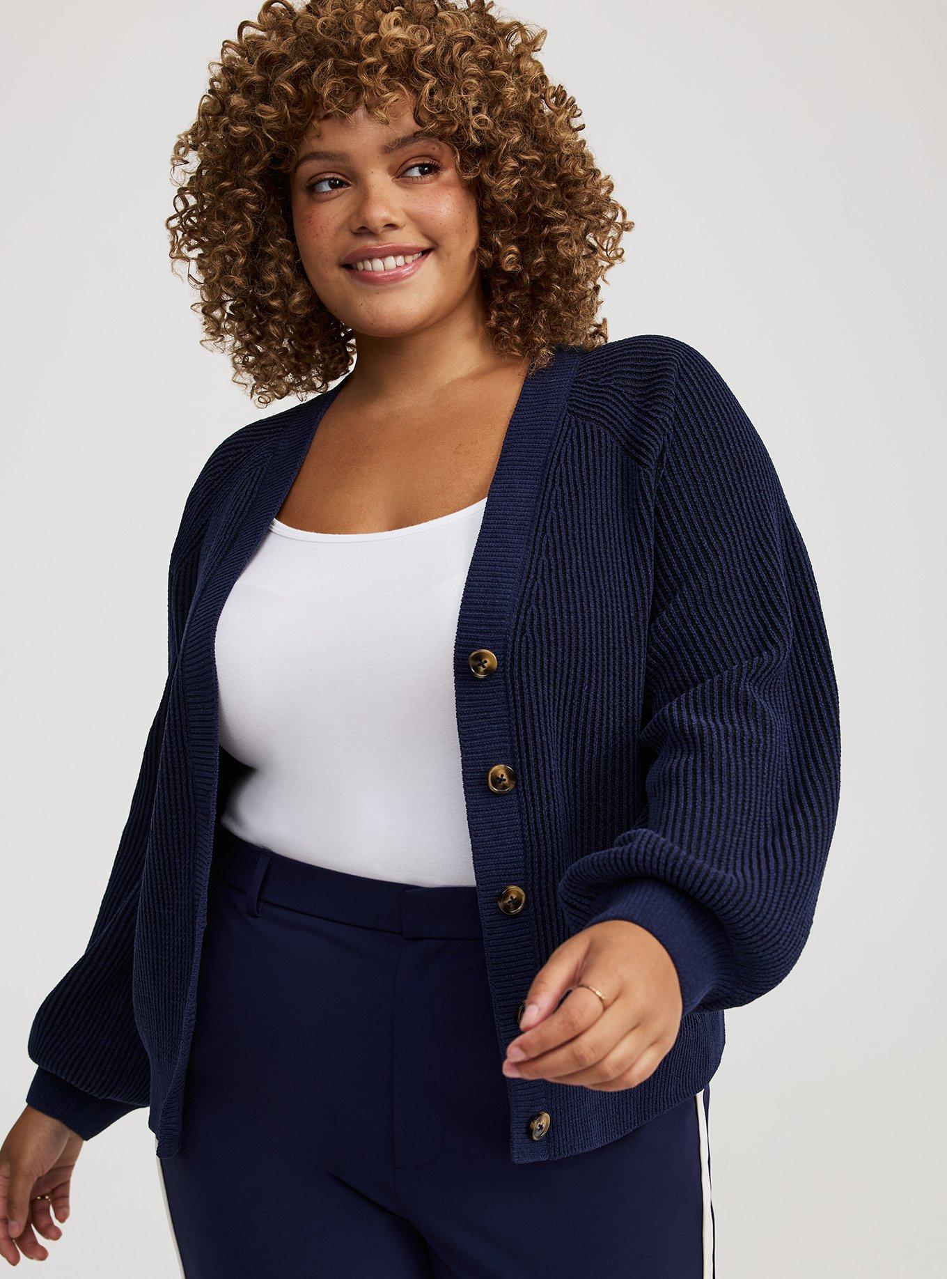 Cardigan V-Neck Chenille Sweater