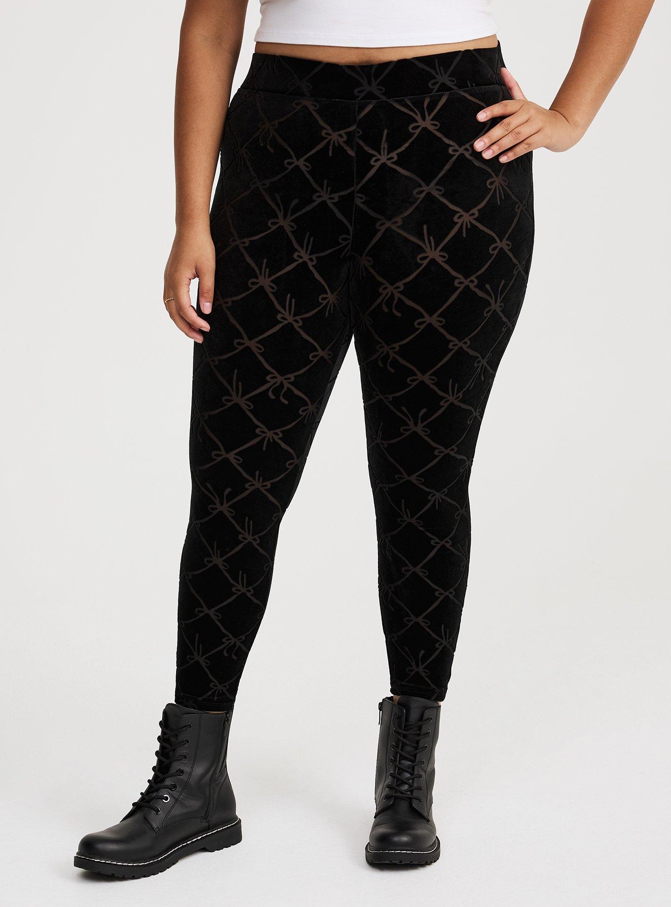 Full-Length Burnout Velvet Legging