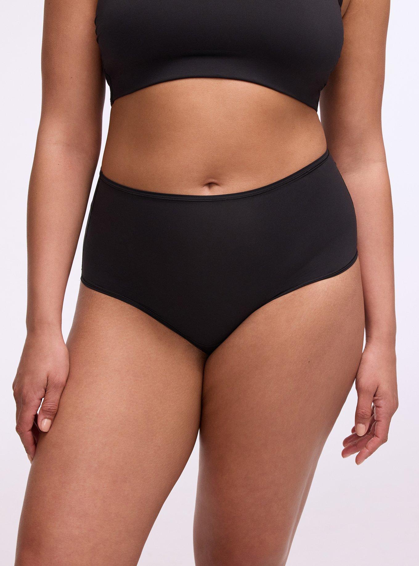 Butter Mid-Rise Brief Panty, RICH BLACK, alternate