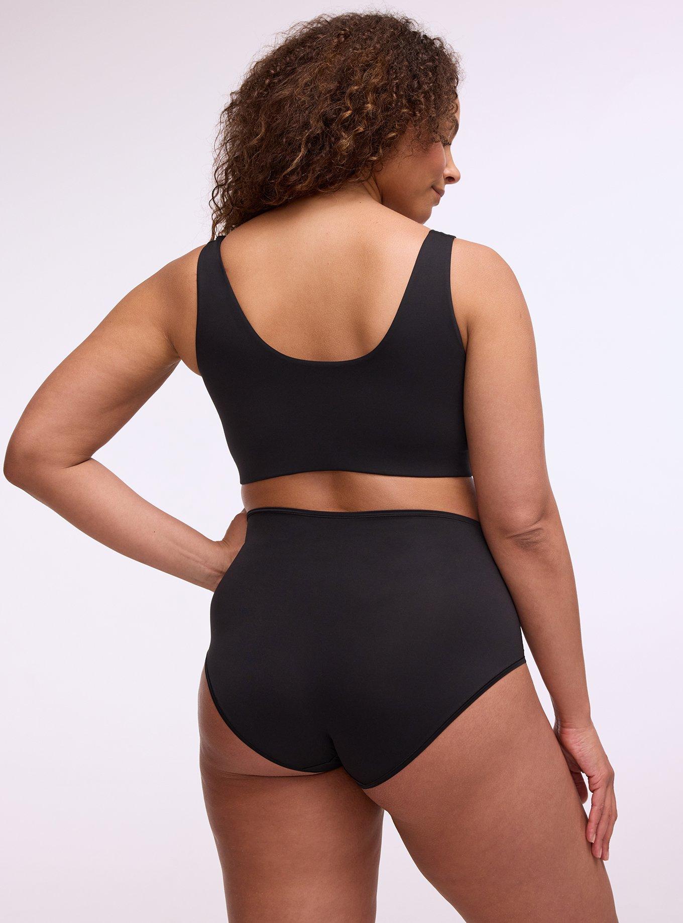 Butter Mid-Rise Brief Panty, RICH BLACK, alternate