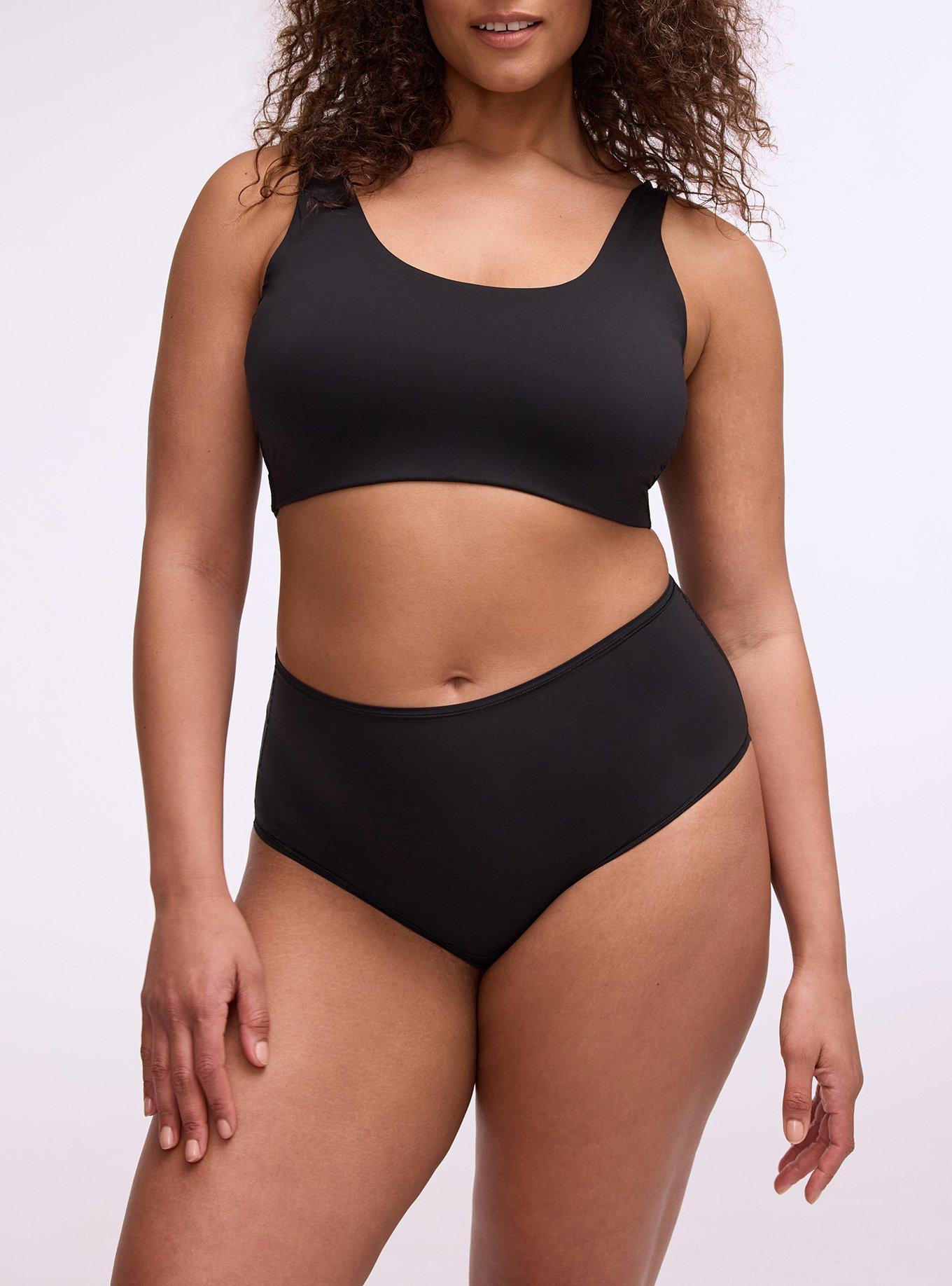 Butter Mid-Rise Brief Panty, RICH BLACK, alternate