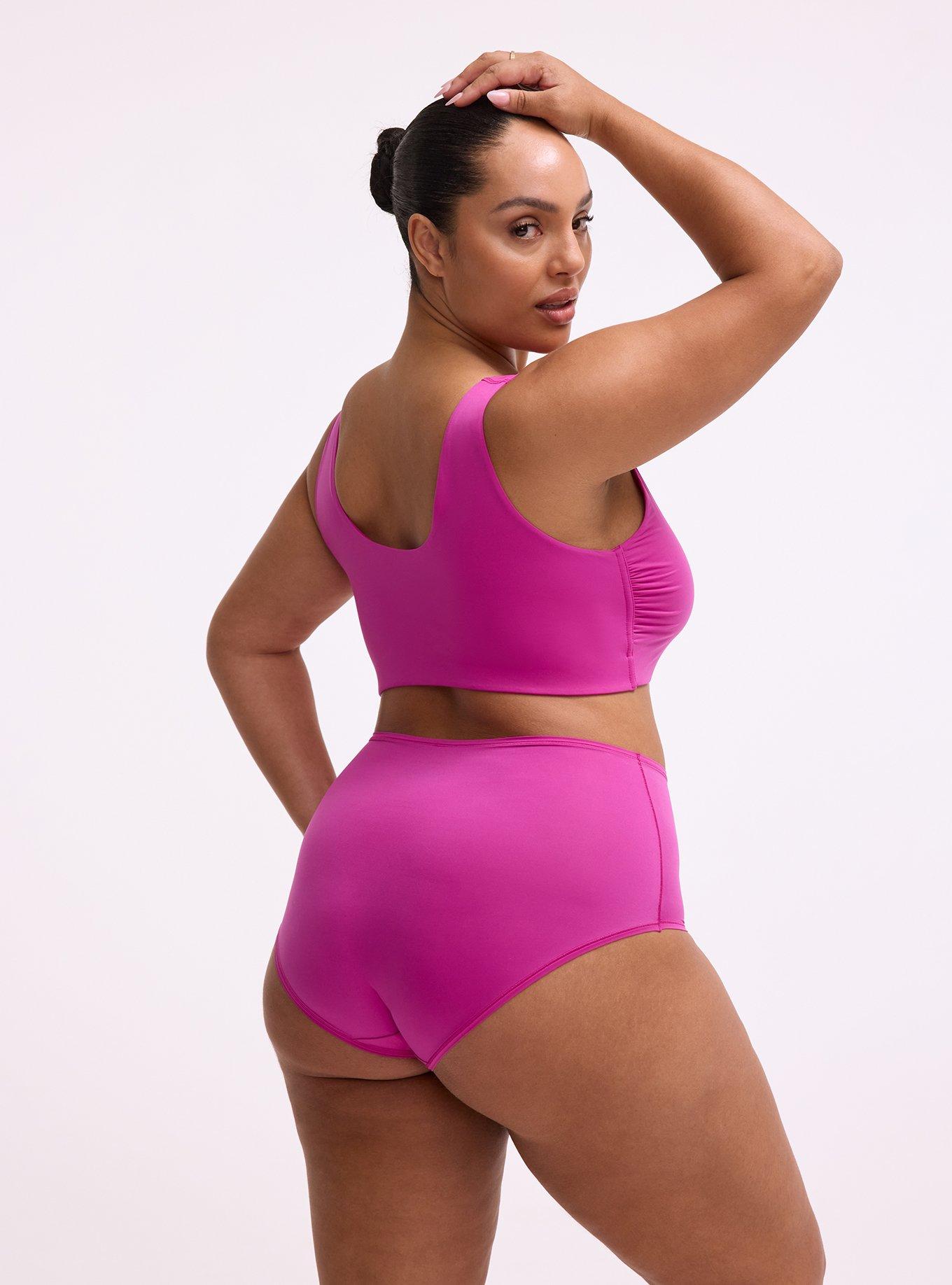 Butter Mid-Rise Brief Panty, DAZZLE ROSE, alternate