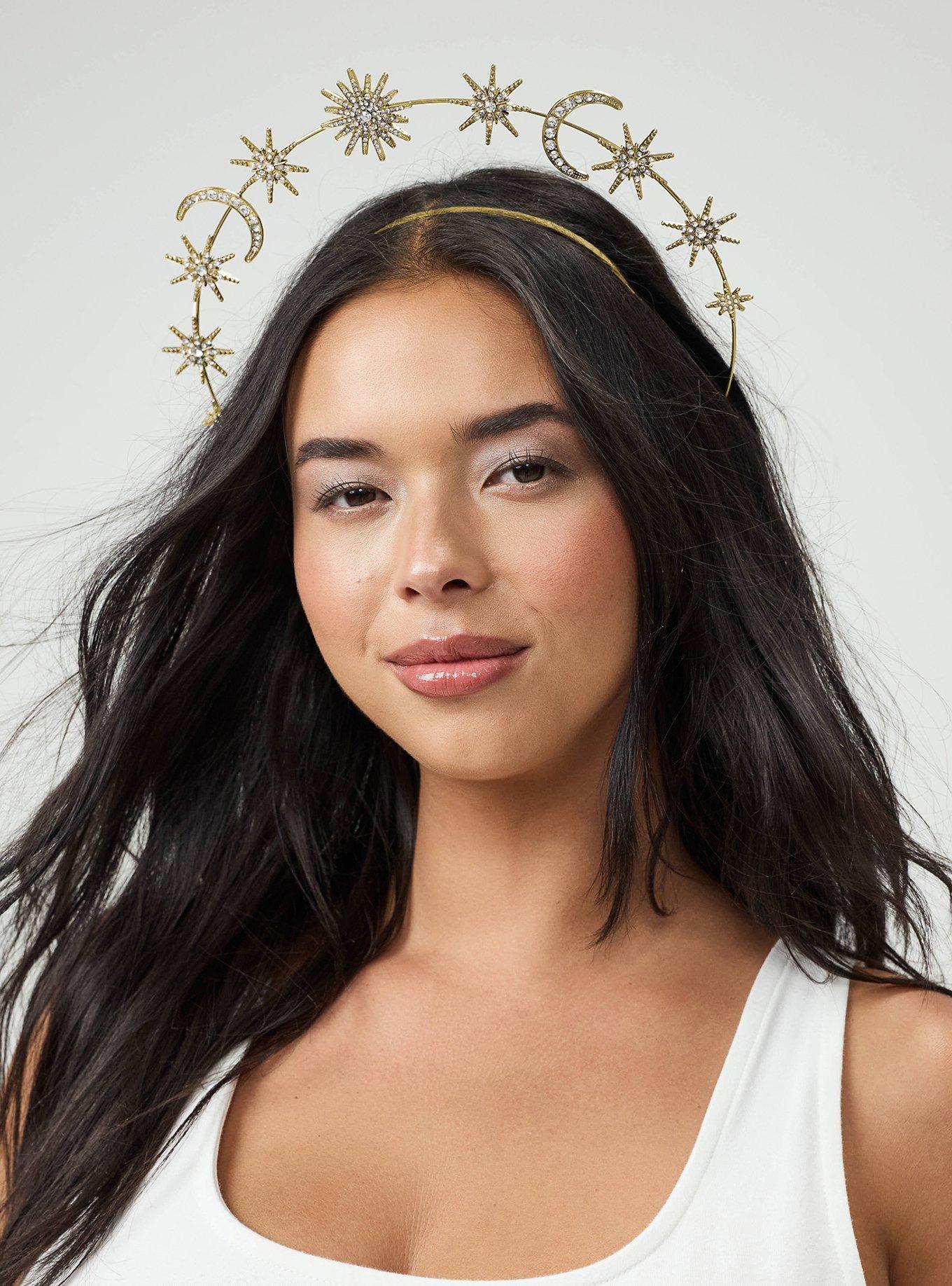 Celestial Goddess Headband, GOLD, alternate