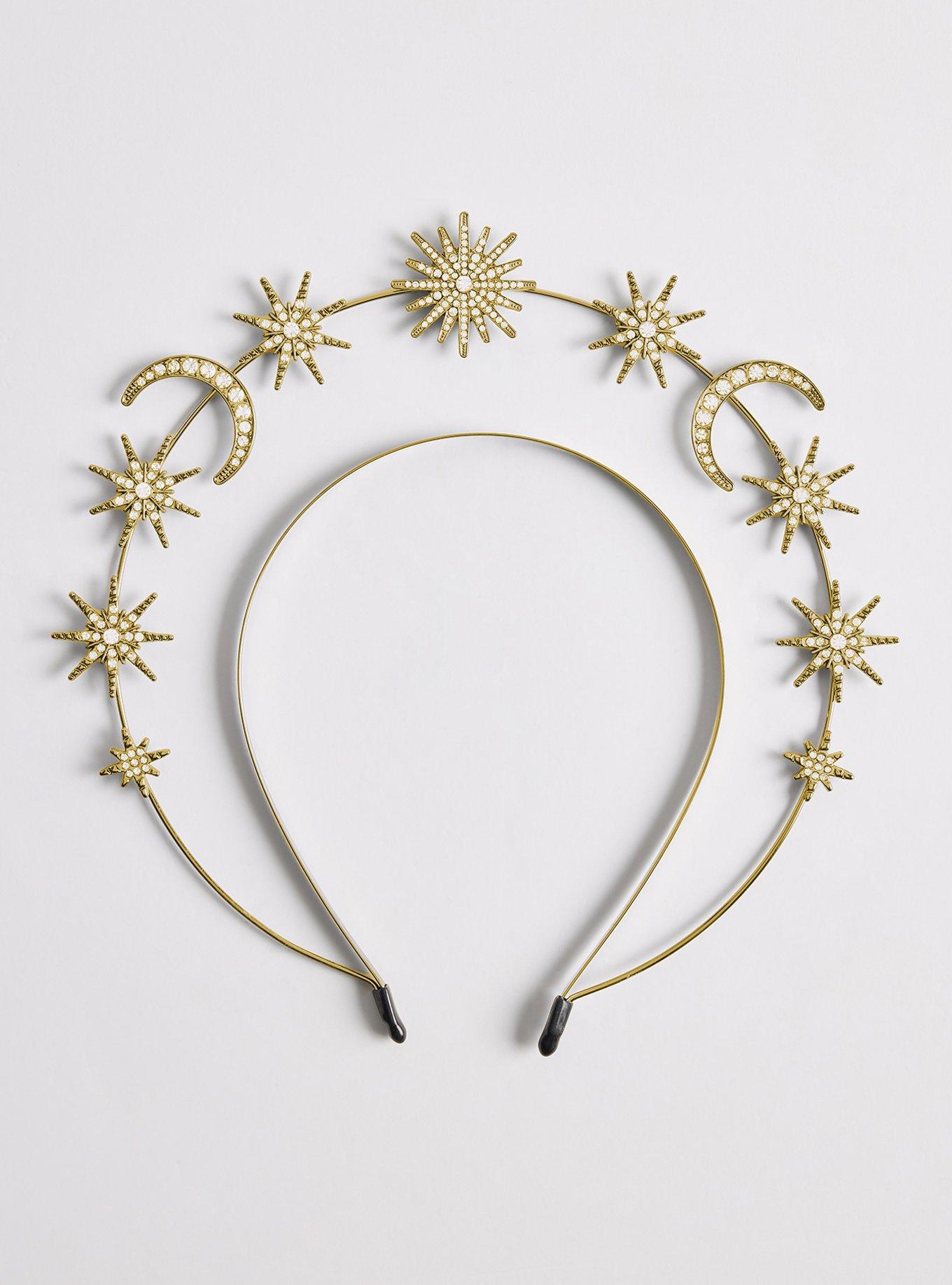 Celestial Goddess Headband, GOLD, hi-res