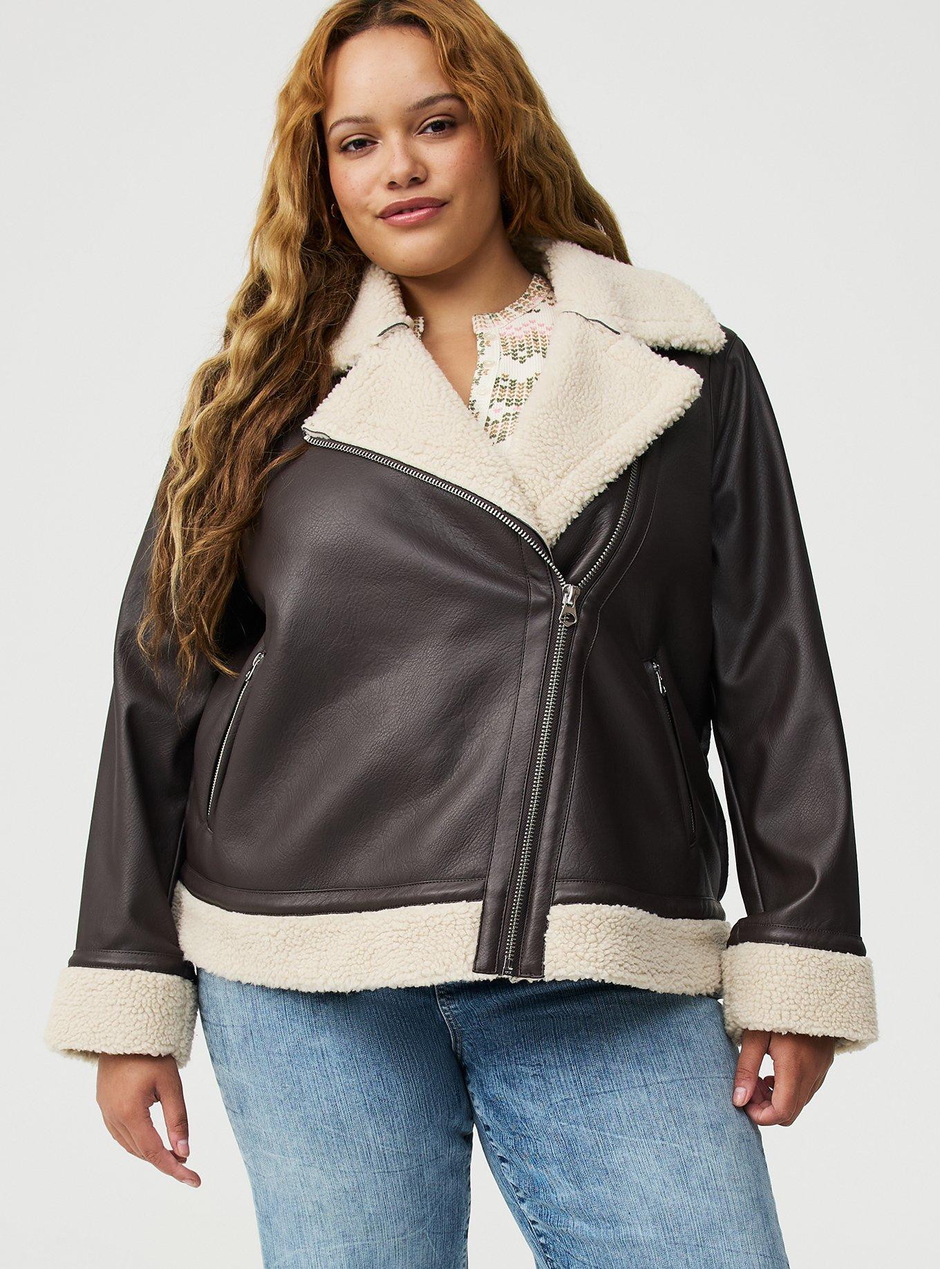 Sherpa Lined Moto Jacket