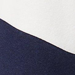 Cozy Fleece V-Neck Step Hem Sweatshirt, PEACOAT, swatch