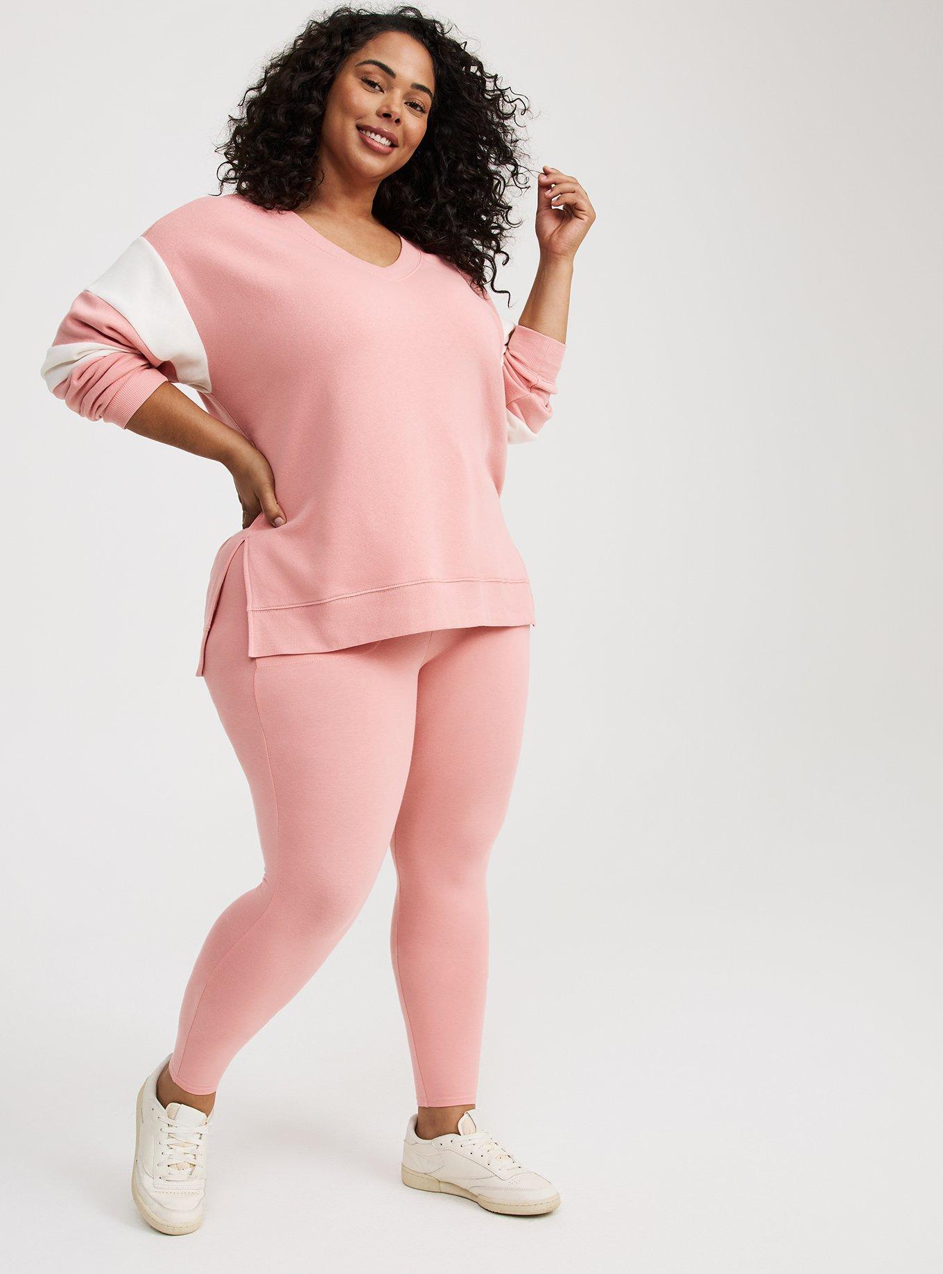 Cozy Fleece V-Neck Step Hem Sweatshirt