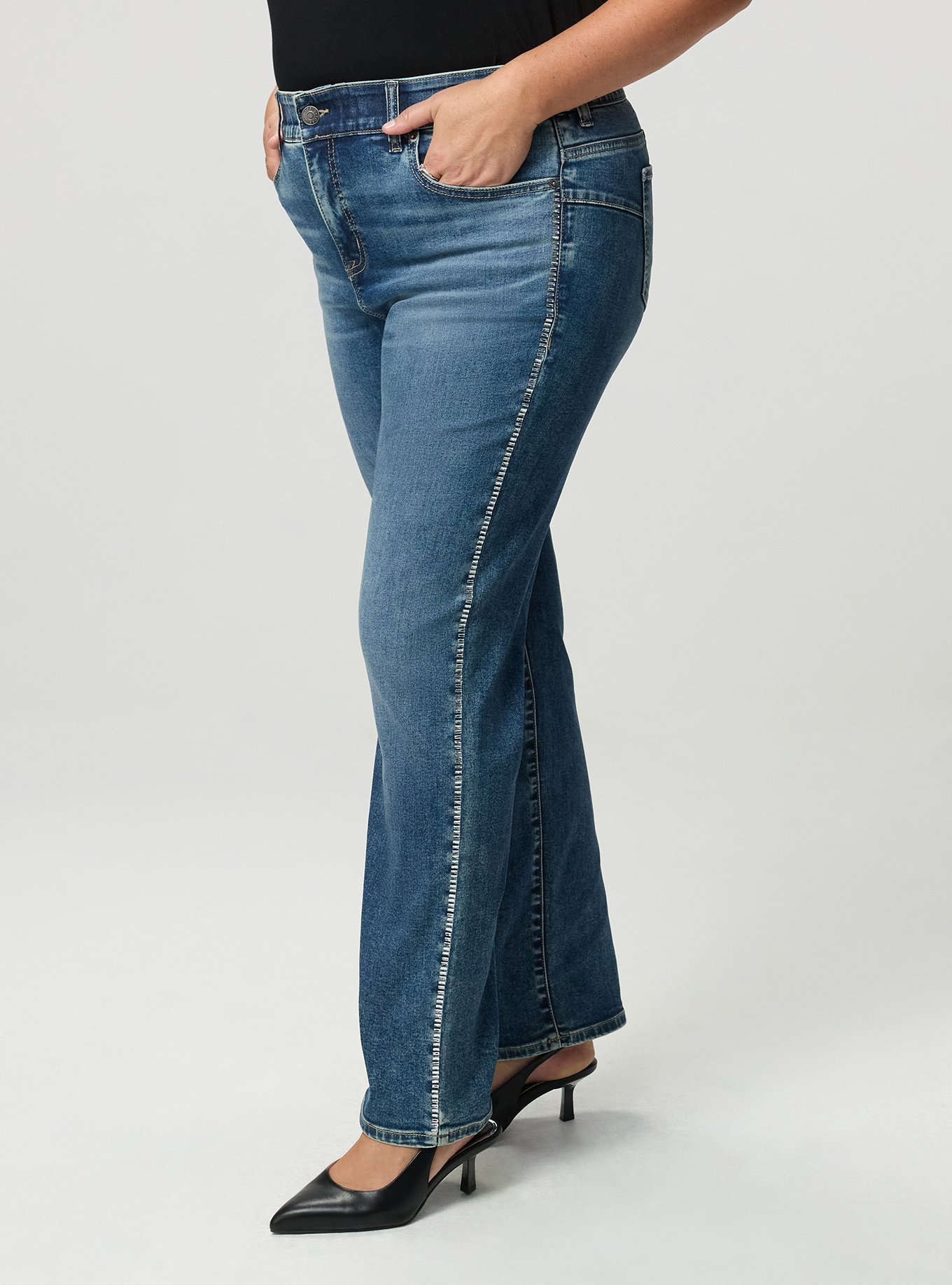 Bombshell High-Rise Straight Jean, VENUS, alternate
