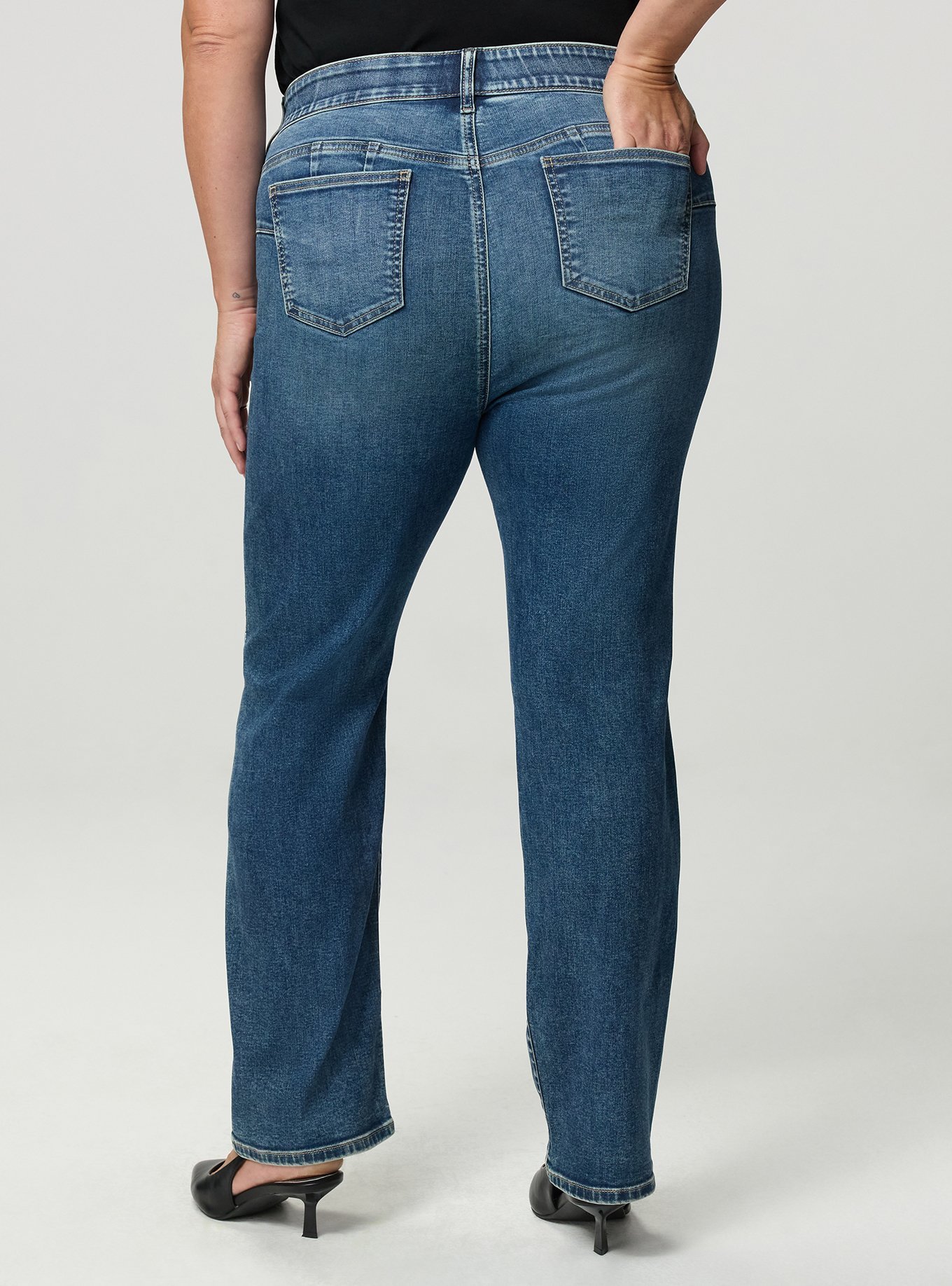Bombshell High-Rise Straight Jean, VENUS, alternate