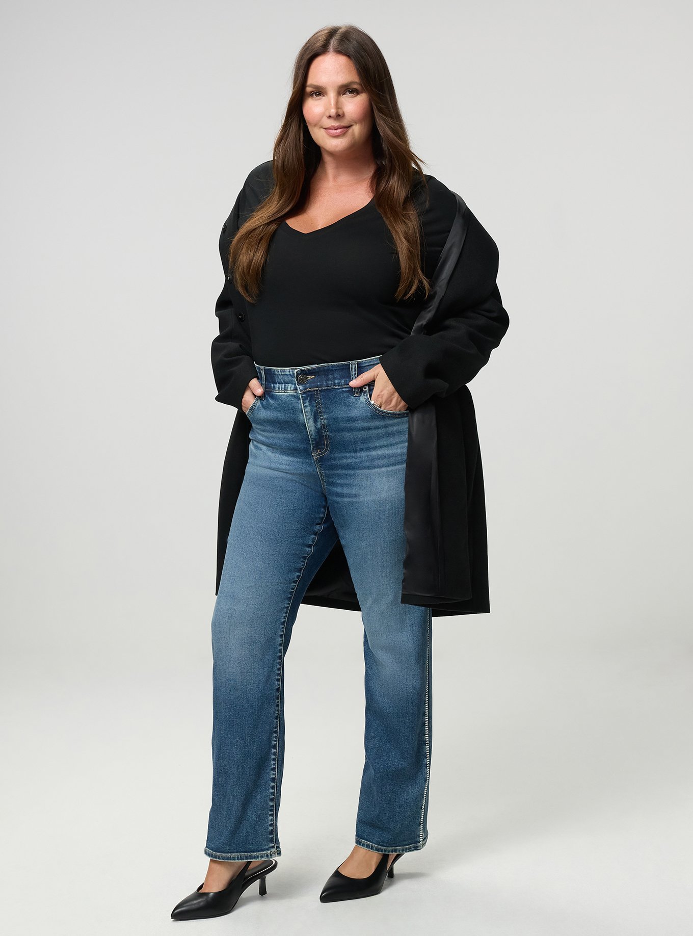 Bombshell High-Rise Straight Jean, VENUS, alternate