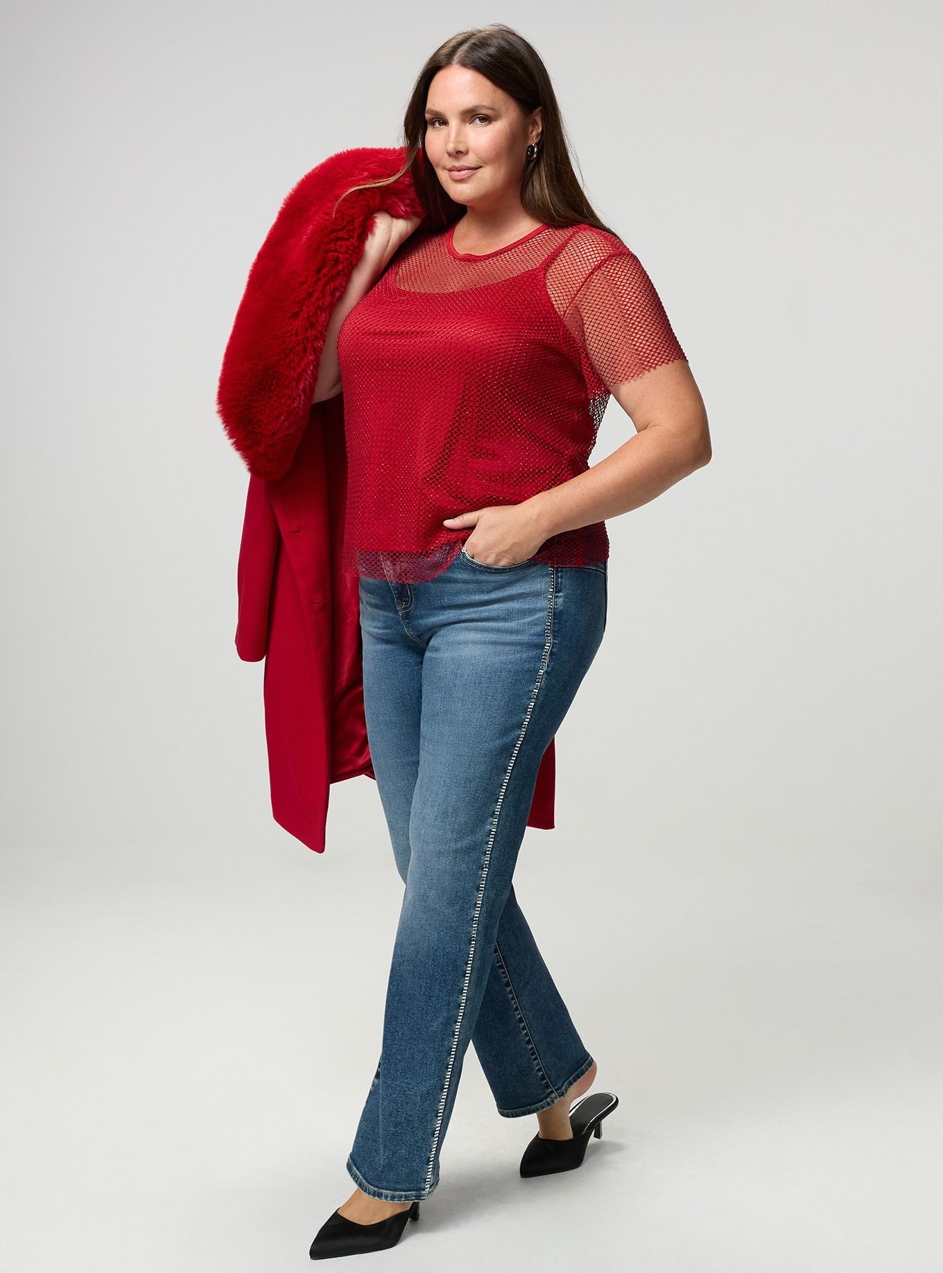 Bombshell High-Rise Straight Jean, VENUS, hi-res
