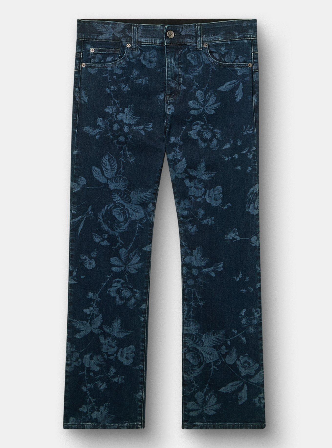 Bombshell High-Rise Straight Jean, LASER FLORAL, hi-res