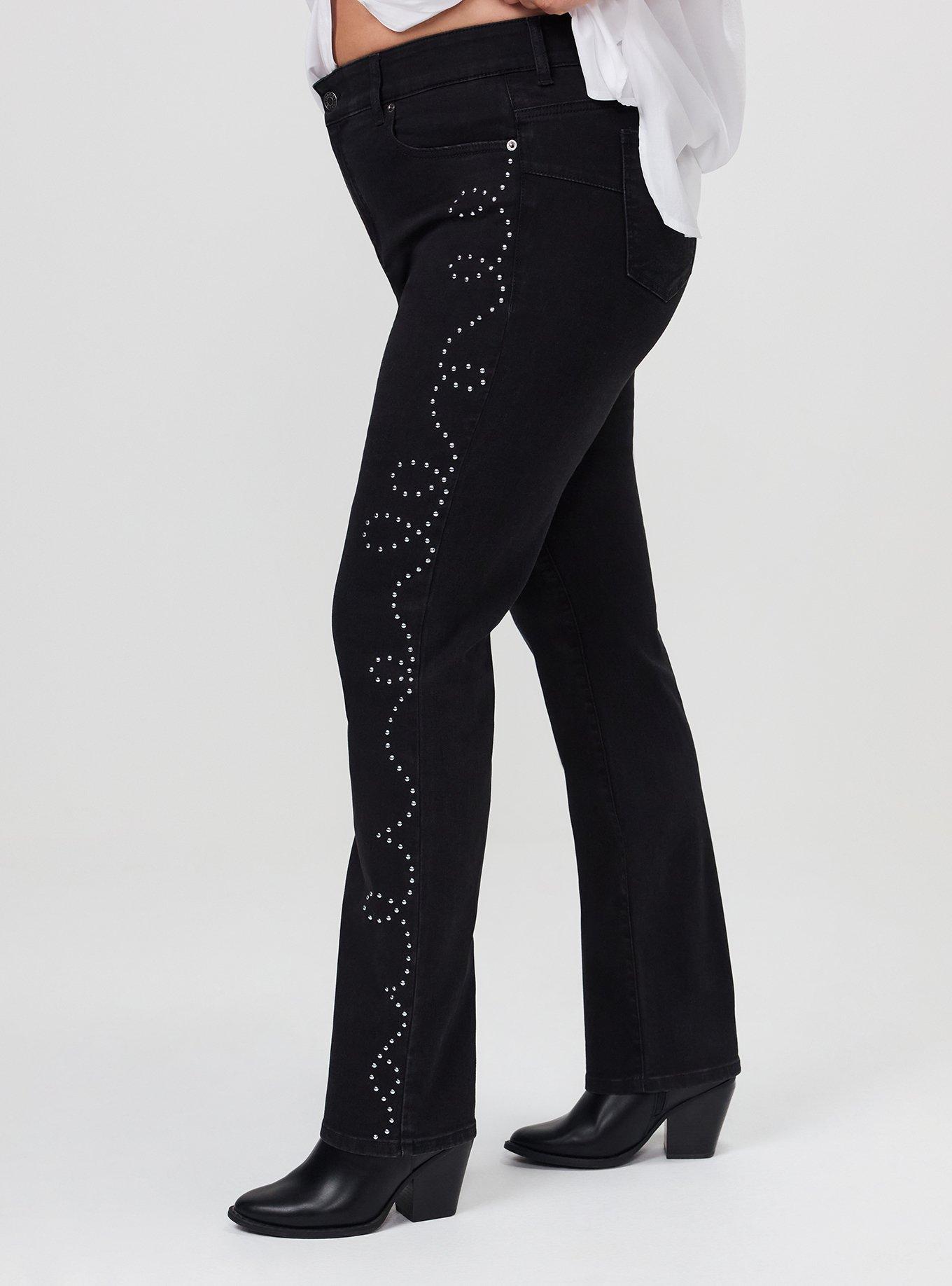 Bombshell Straight High-Rise Jean, WASHED BLACK, alternate