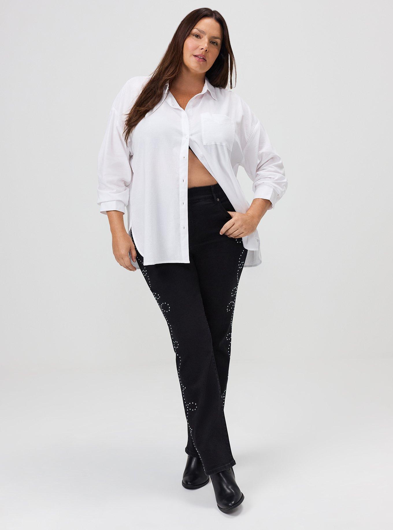 Bombshell Straight High-Rise Jean, WASHED BLACK, hi-res