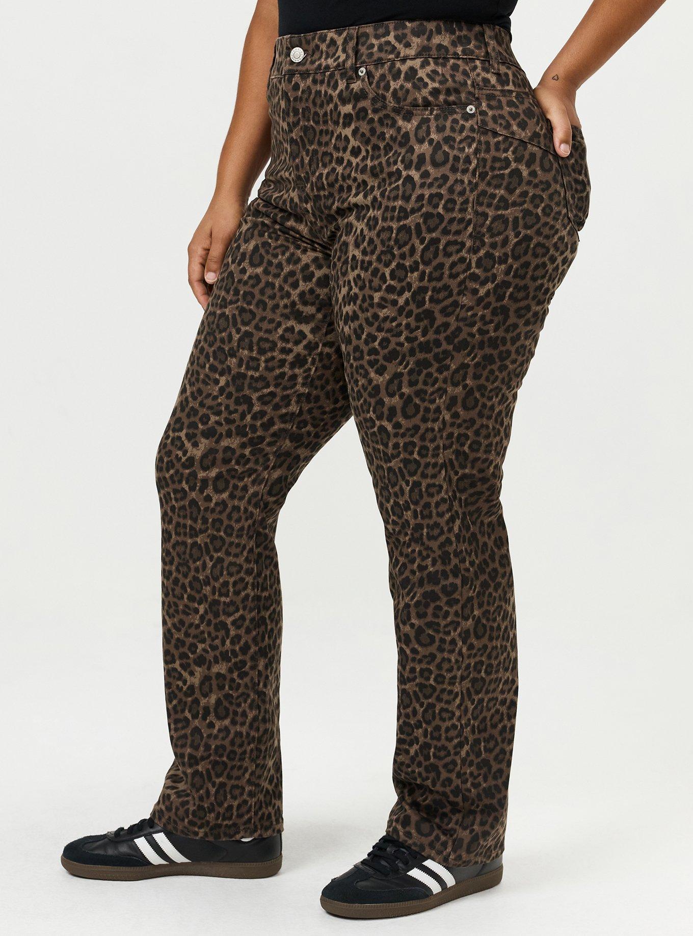Bombshell Straight High-Rise Jean, FIFTIES LEOPARD BROWN, alternate