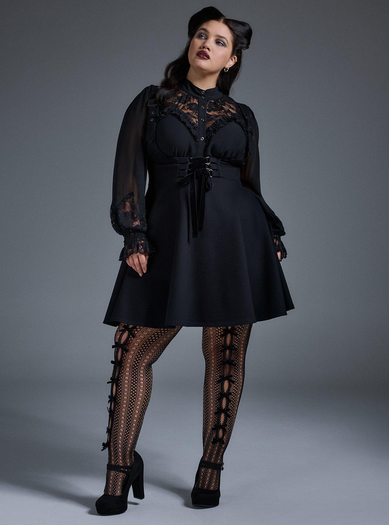 Nightfall Bow Fishnet Tights