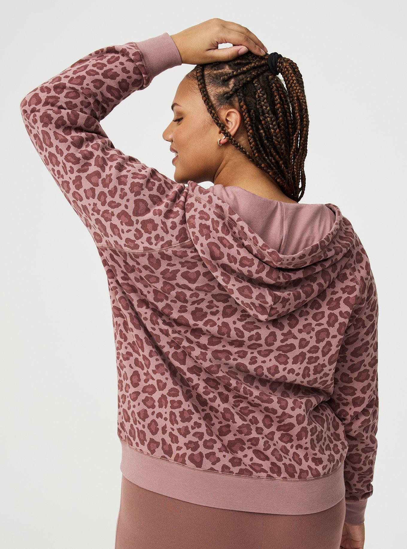 Cozy Fleece Zip-Up Raglan Hoodie