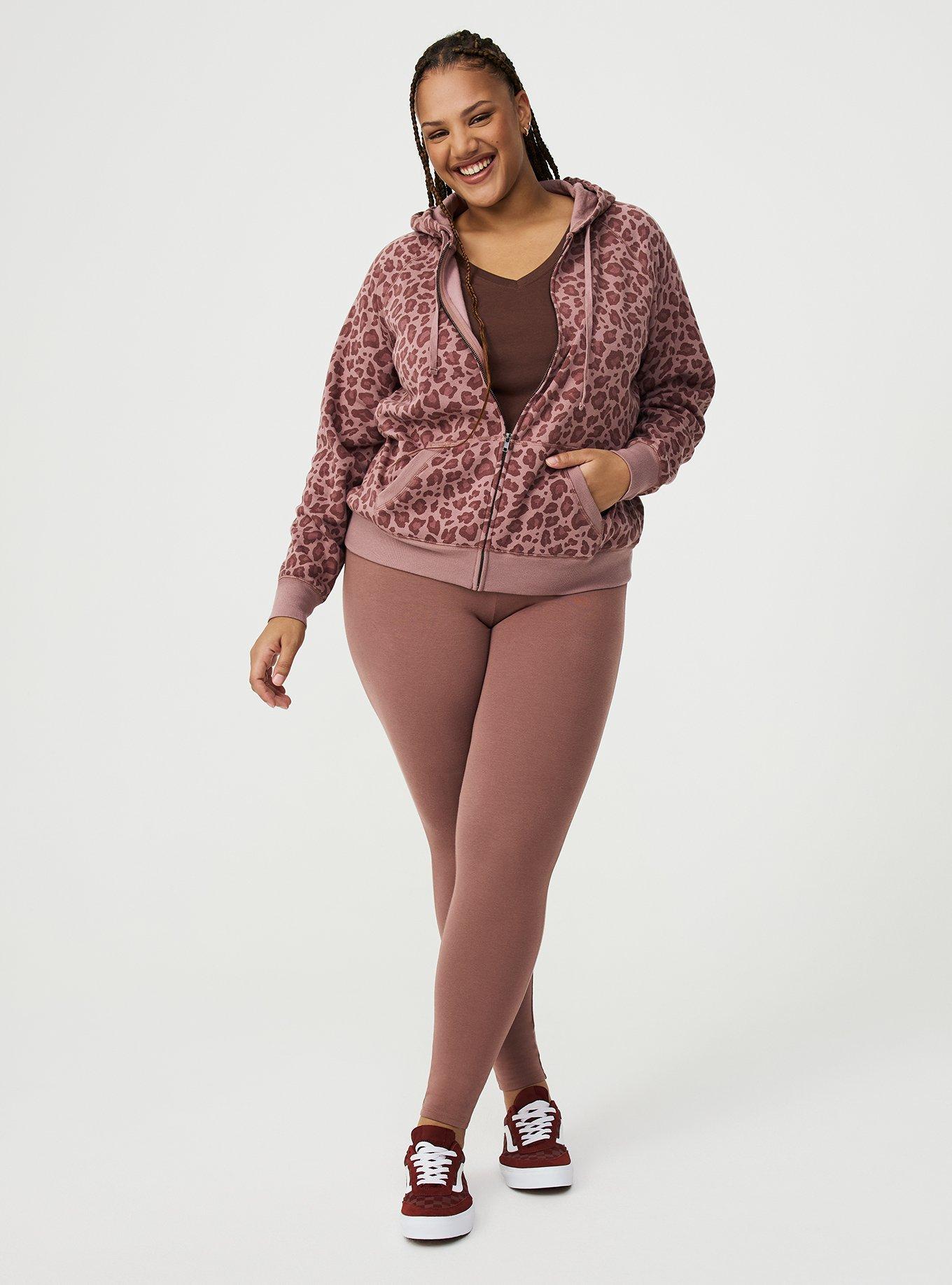 Plus Size - Cozy Fleece Zip-Up Raglan Hoodie - Torrid