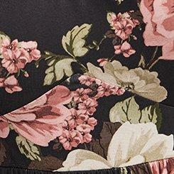 Tiered Long Sleeve Mini Dress, LOVER FLORAL PHANTOM, swatch