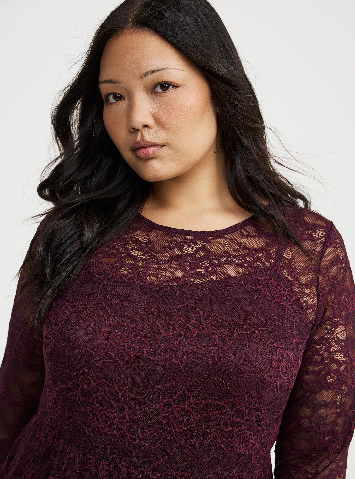 A-Line Lace Maxi Dress