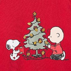 Peanuts Relaxed Raglan Sweatshirt, PEANUTS XMAS JESTER RED, swatch