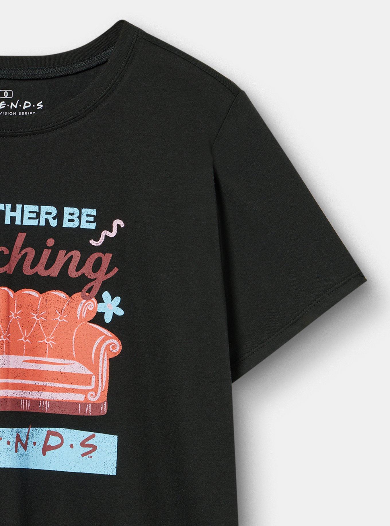 Friends Couch Classic Cotton Crew Tee, FRIENDS COUCH DEEP BLACK, alternate