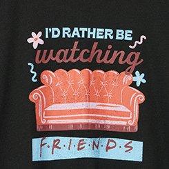 Friends Couch Classic Cotton Crew Tee, FRIENDS COUCH DEEP BLACK, swatch