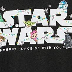 Star Wars Christmas Hooded Crew Tee, STAR WARS XMAS DEEP BLACK, swatch