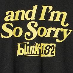 Blink-182 Crew Tee, IM SO SORRY DEEP BLACK, swatch