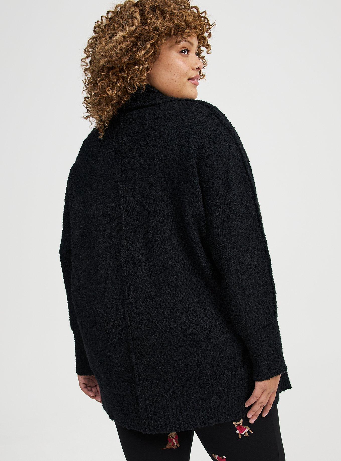 Boucle Open Front Cardigan