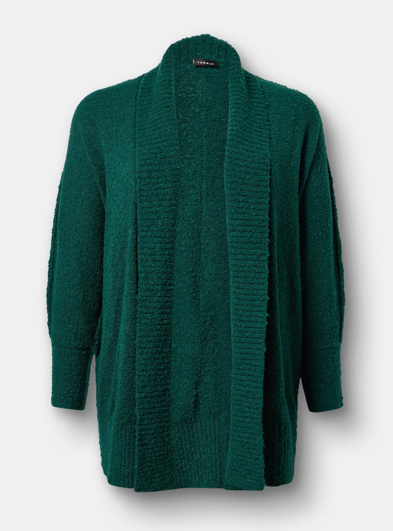 Boucle Open Front Cardigan, BOTANICAL GARDEN, flat