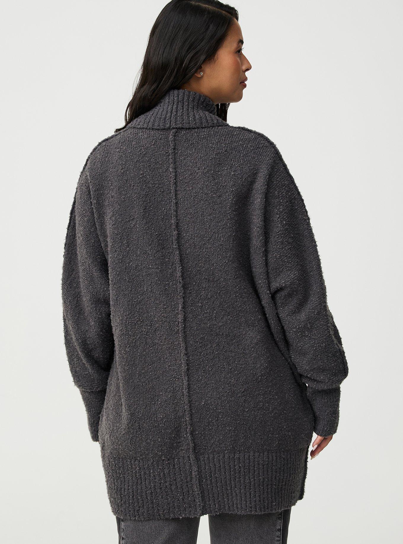 Boucle Open Front Cardigan