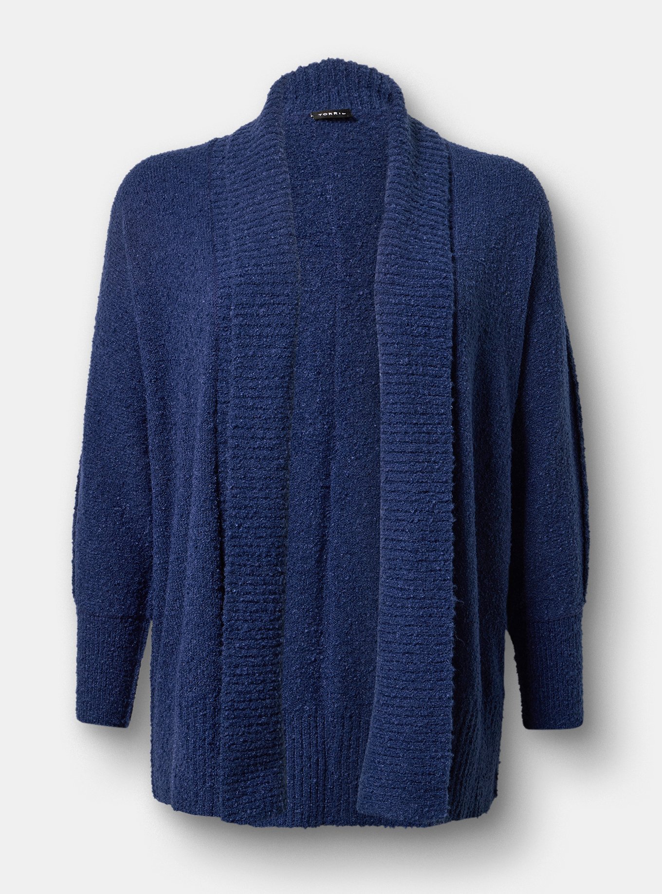 Boucle Open Front Cardigan, MEDIEVAL BLUE, hi-res
