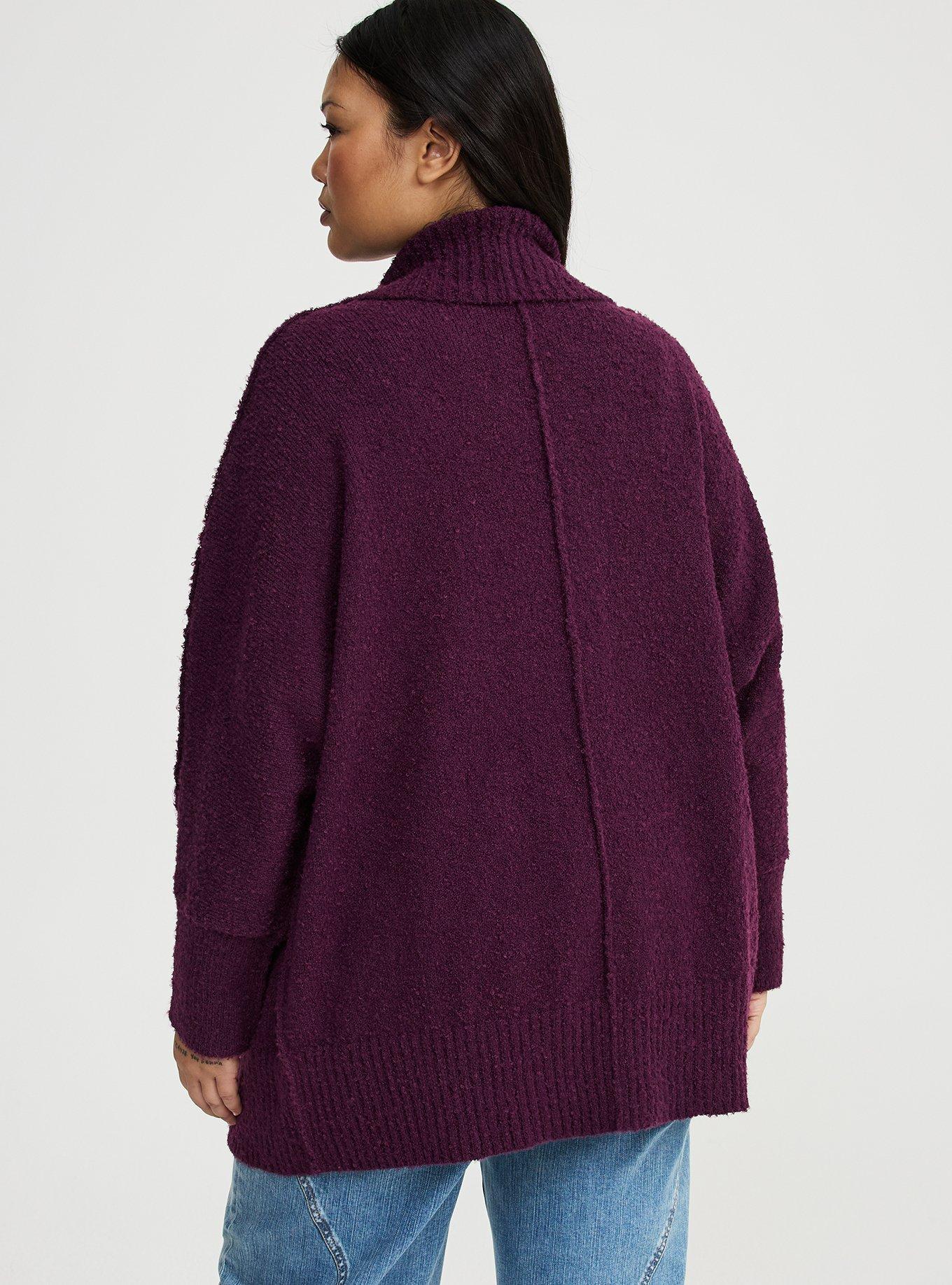 Boucle Open Front Cardigan