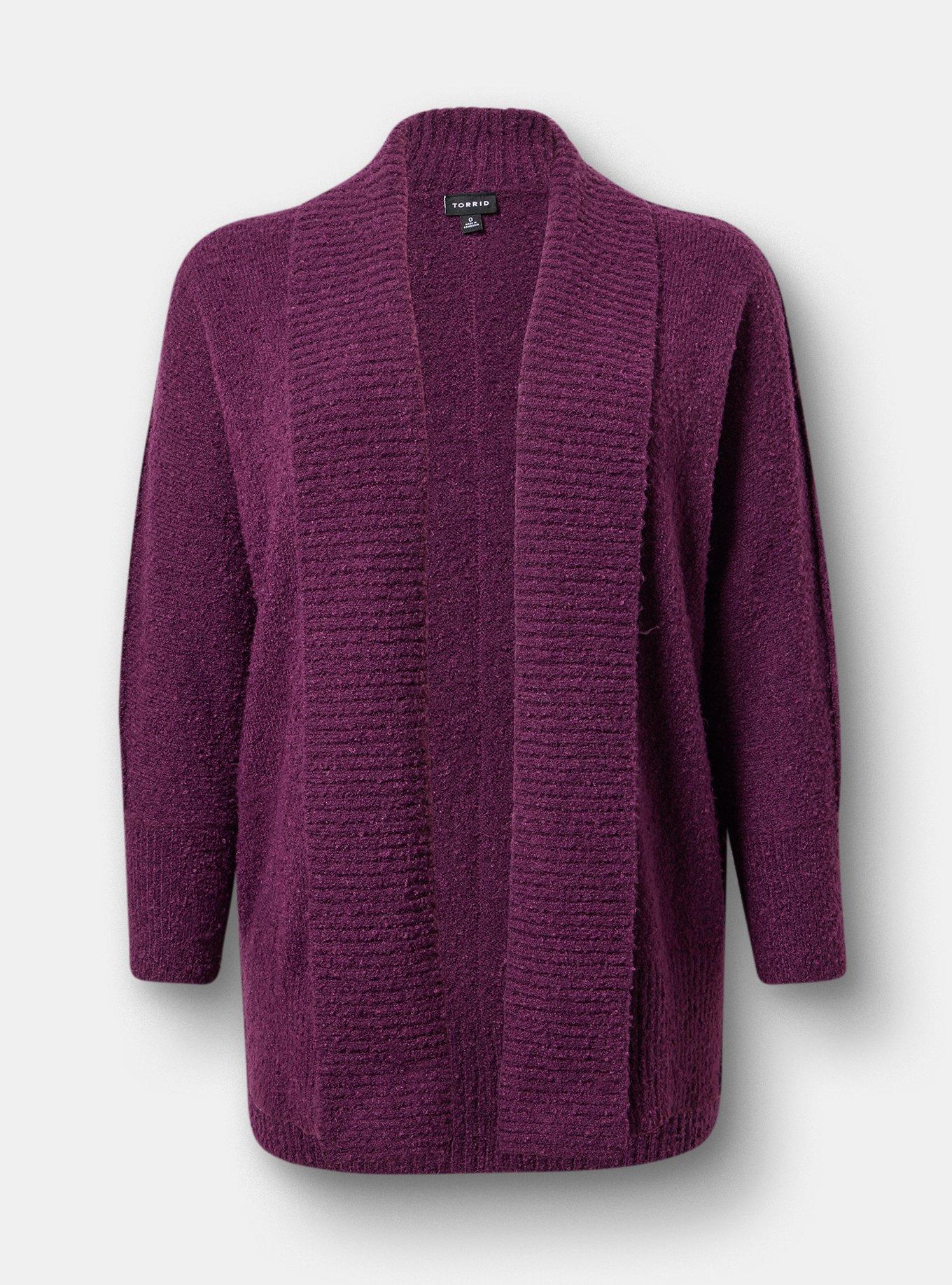 Plus Size - Boucle Open Front Cardigan - Torrid