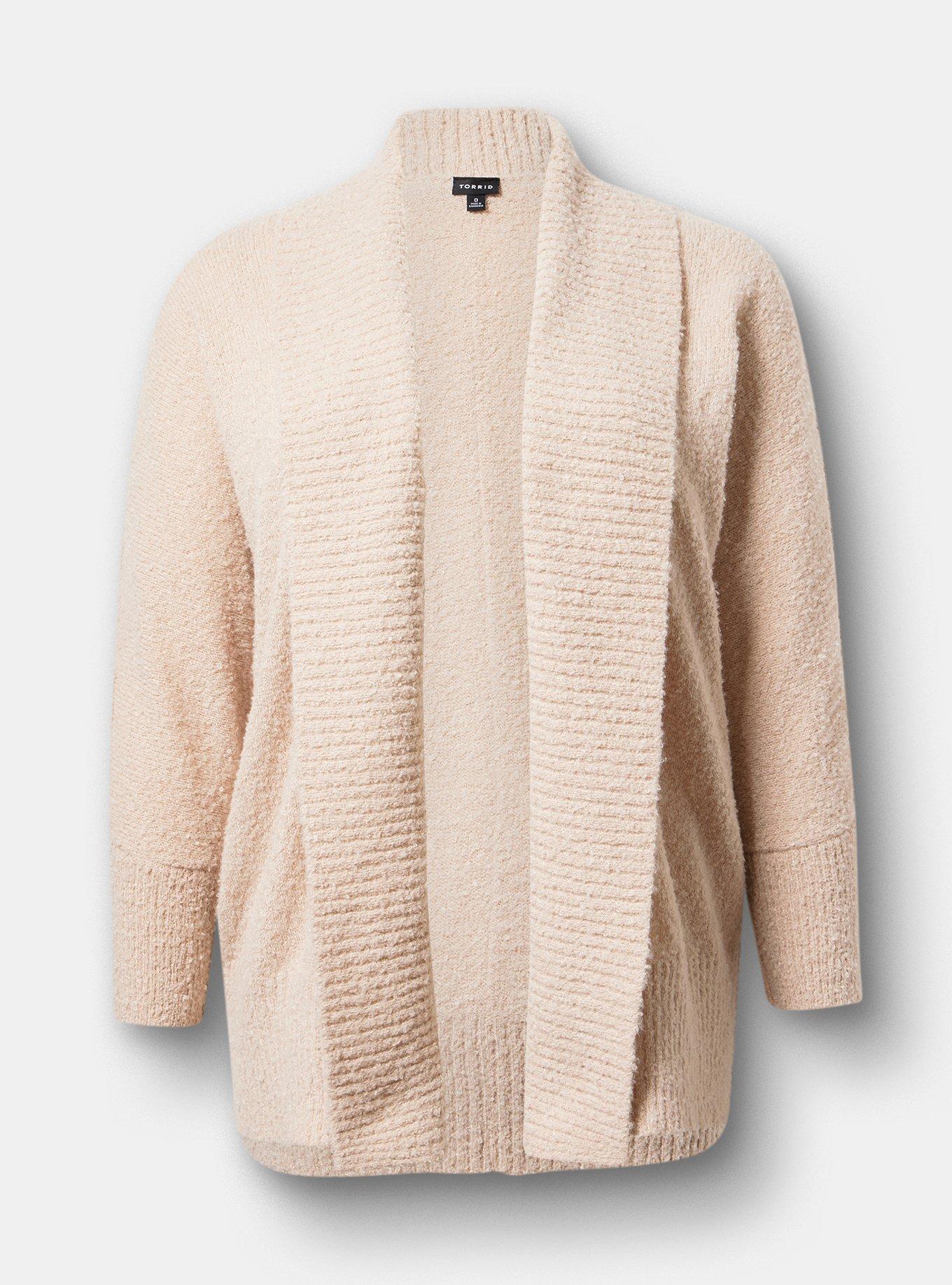 Plus Size - Boucle Open Front Cardigan - Torrid