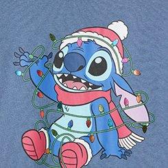 Lilo & Stitch Christmas Fleece Sweatshirt, STITCH BLUE, swatch