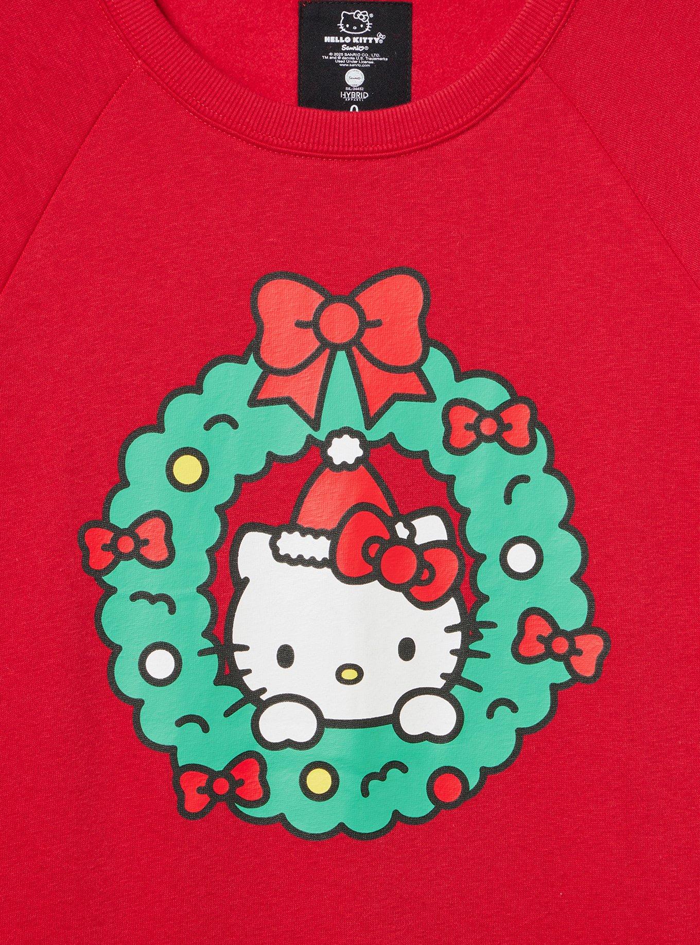 Hello Kitty Christmas Oversized Fleece Sweatshirt