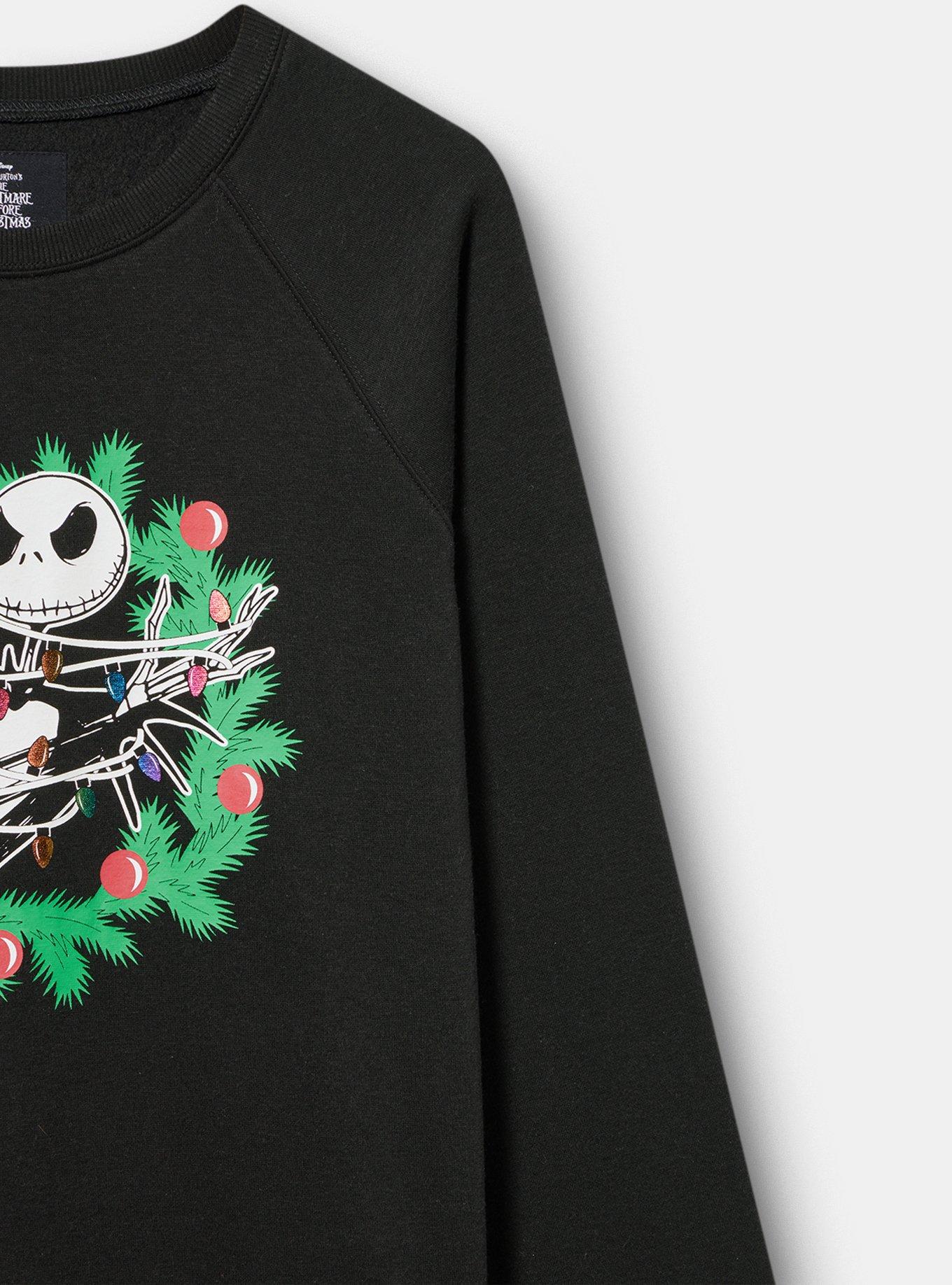 Nightmare Before Christmas Oversized Raglan Sweatshirt