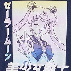 Sailor Moon Classic Cotton Crew Tee, SAILOR MOON PEACOAT, swatch