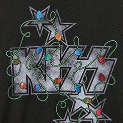 Plus Size KISS Classic Fit Hoodie Tee, KISS LIGHTS DEEP BLACK, swatch