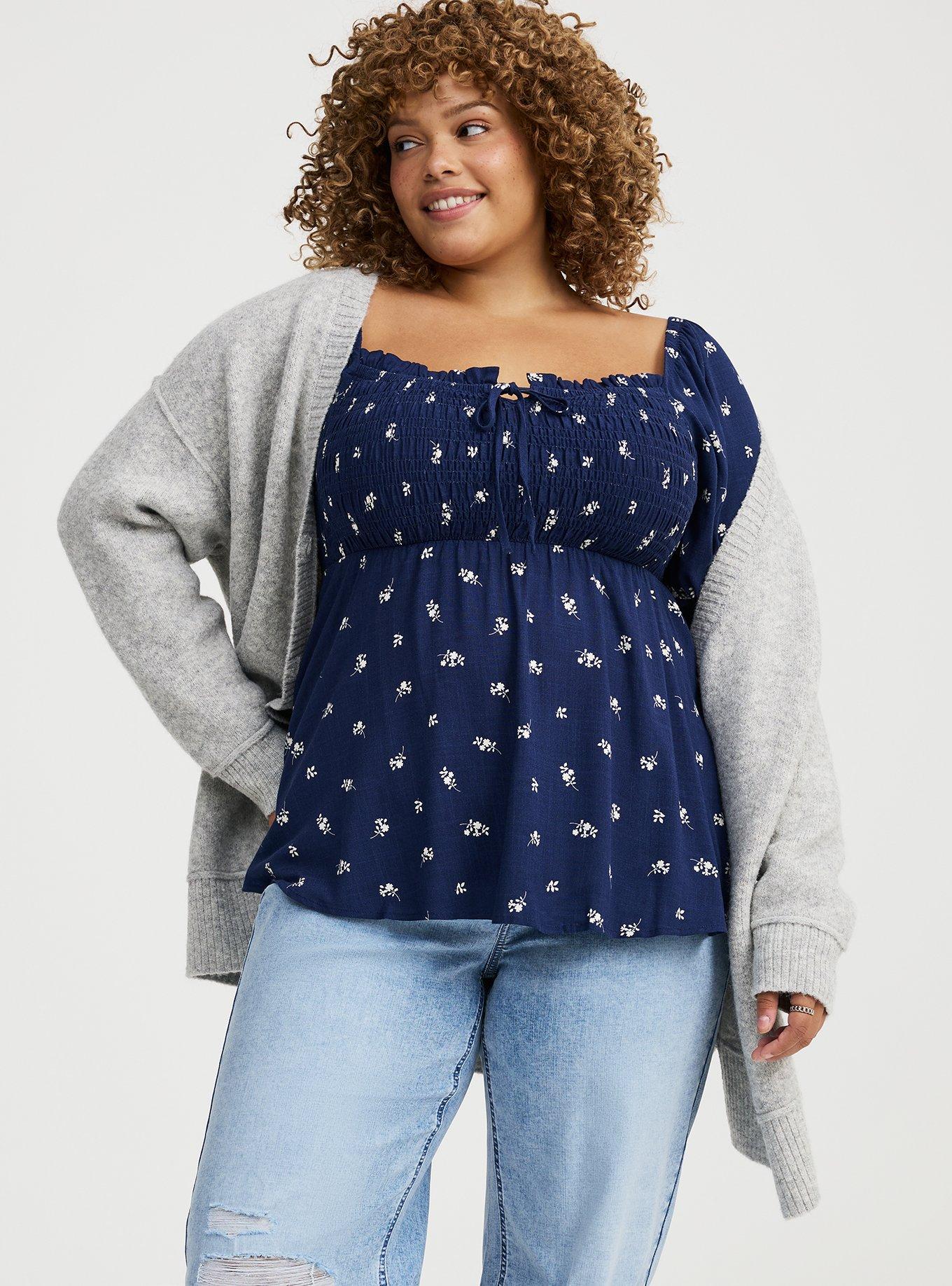 Tie Front Babydoll Top